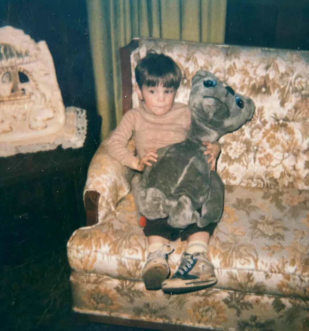 E.T. and a couch that matched your granny's curtains.