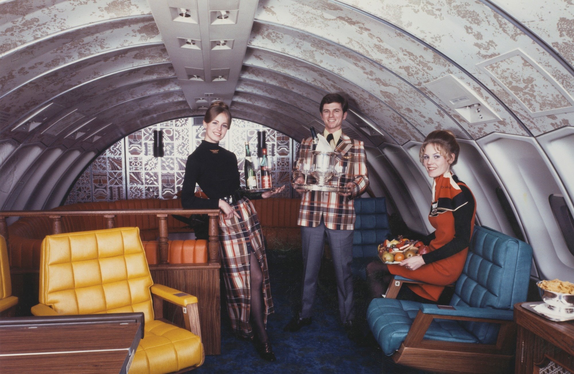 Not just a plane, it was a flying party lounge.