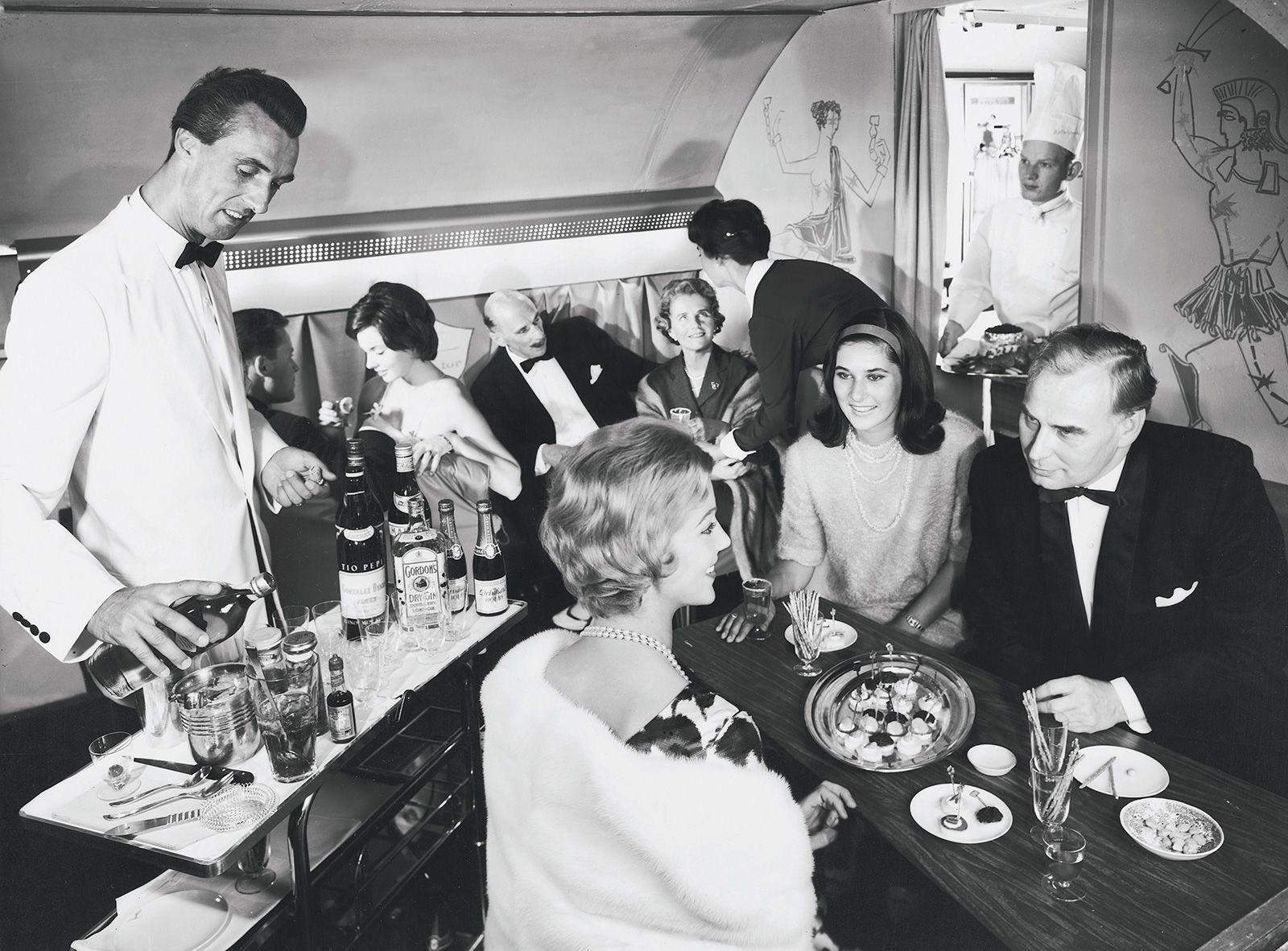 Cocktail hour in the clouds was a must.