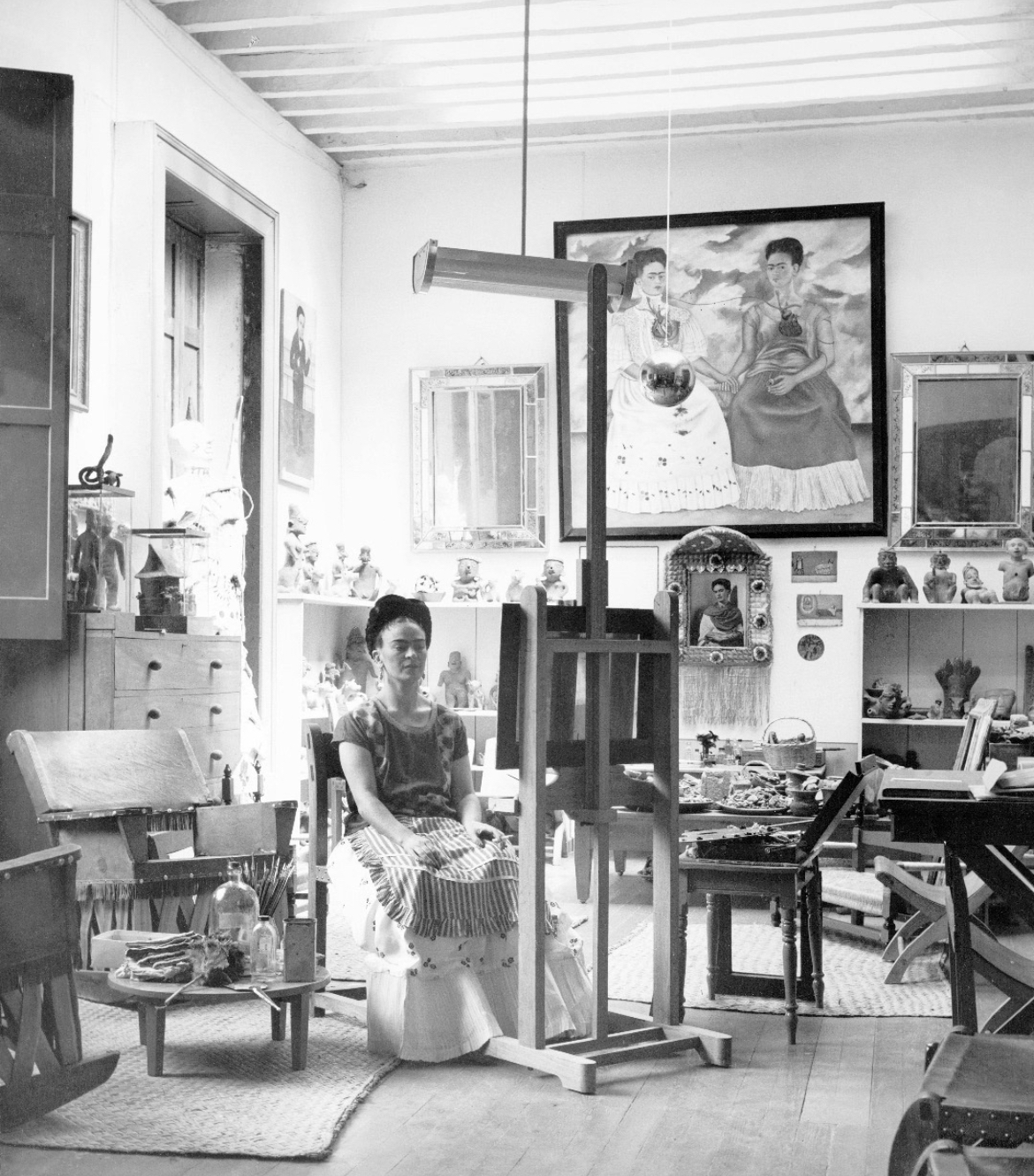 Frida Kahlo in Her Studio, 1940s
