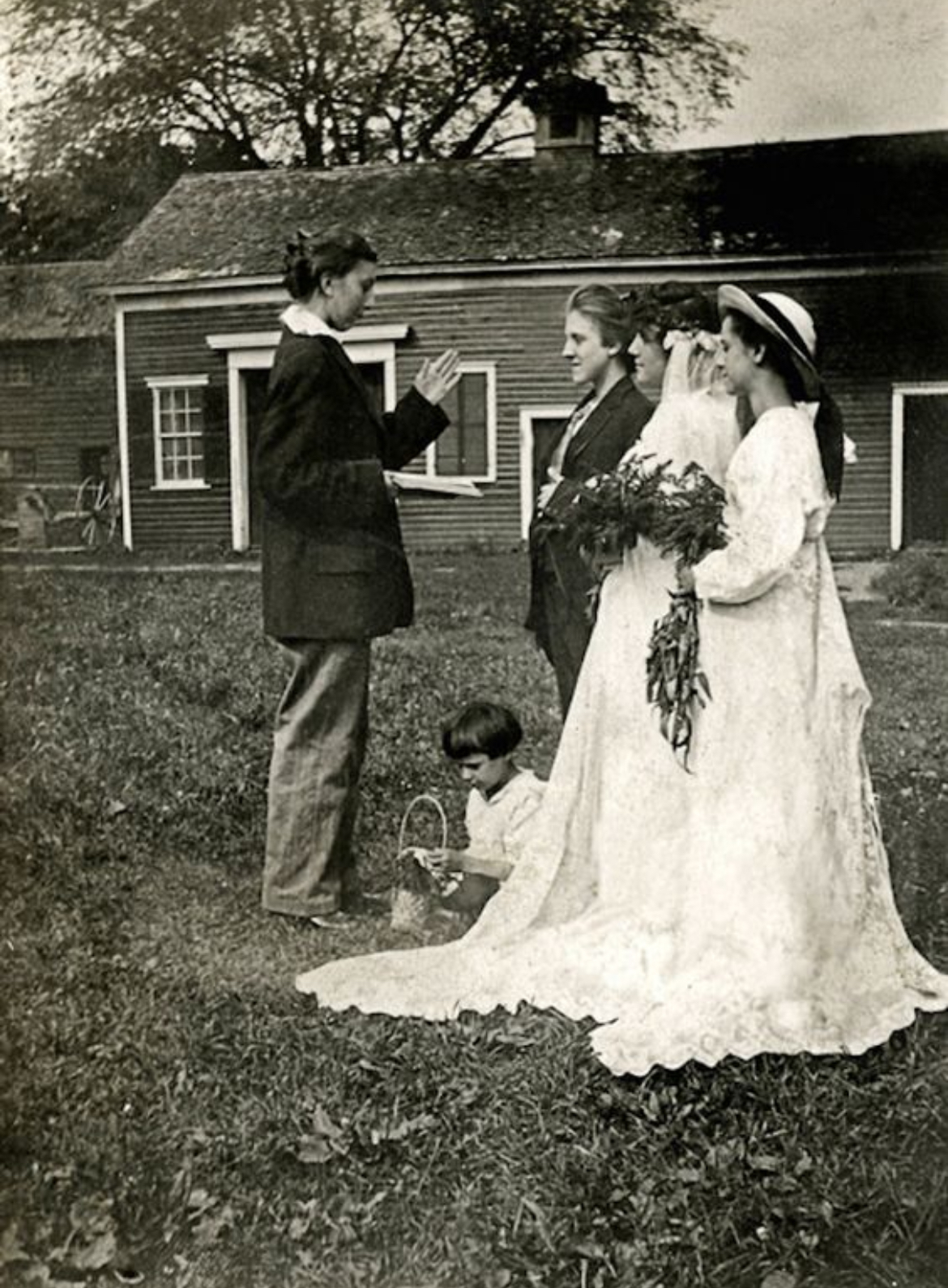 Lesbian Couple Wedding, Early 1900s
