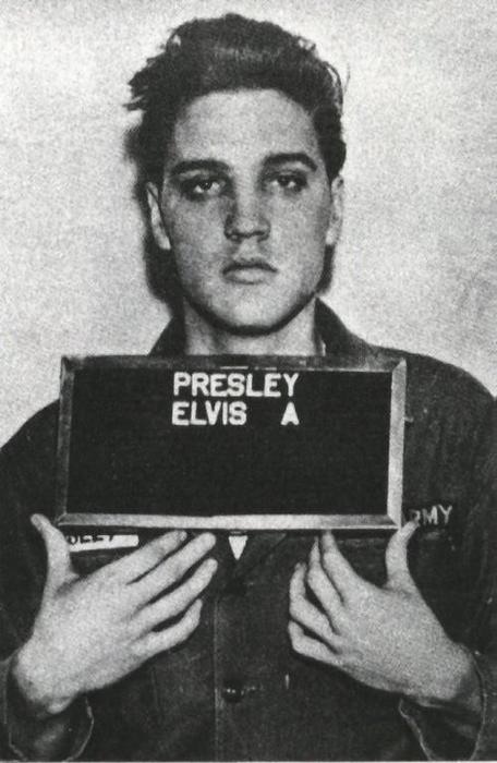 Elvis Presley army mugshot, 1958