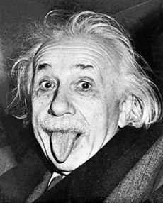 Einstein sticking out his tongue, 1951