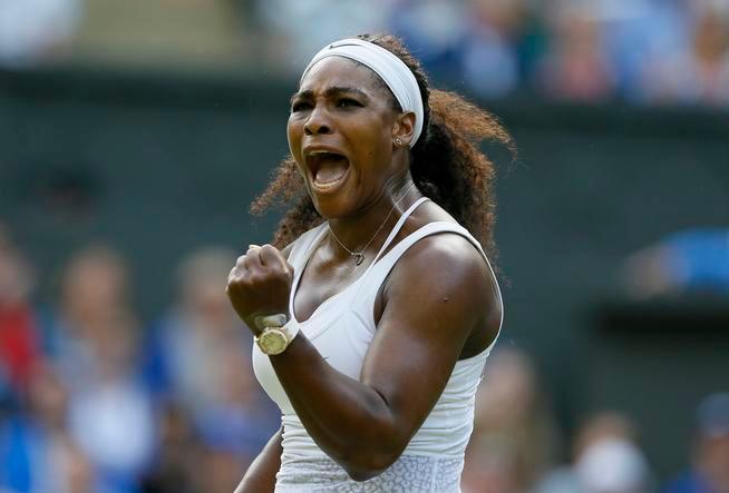 Serena Williams' roar after a slam win