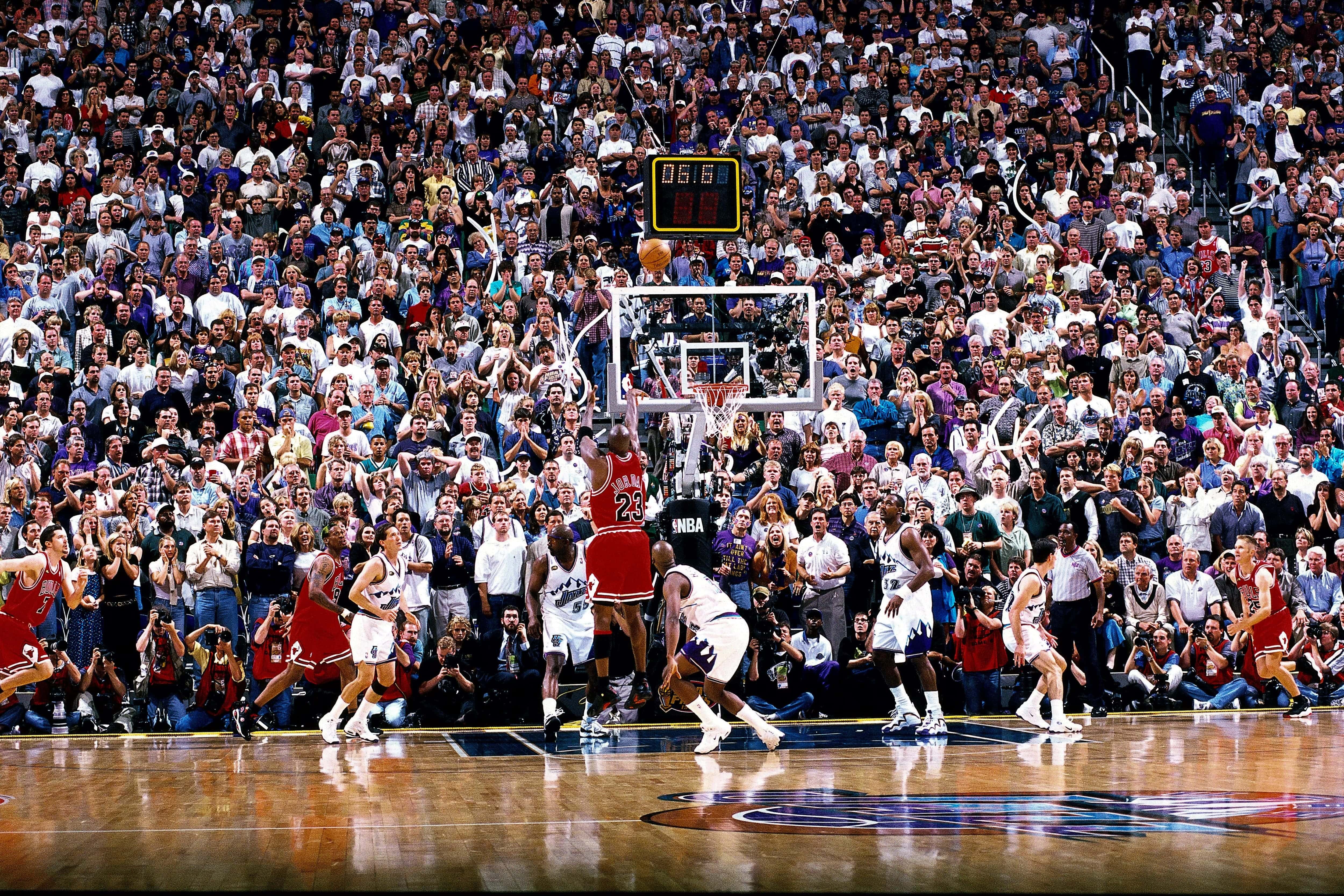 Michael Jordan’s “The Last Shot” in 1998 NBA Finals.