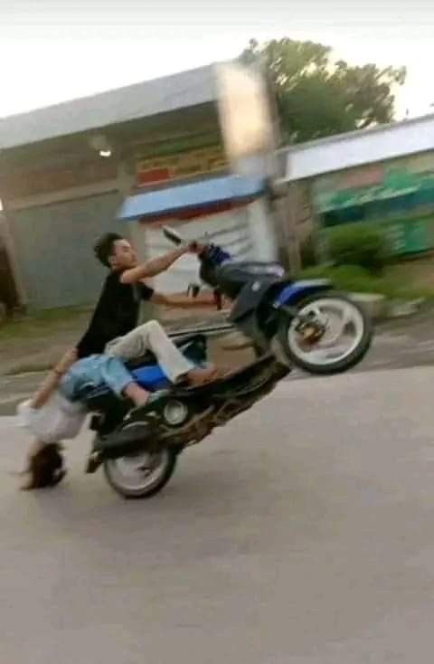 Bike Date Ends in Flight School