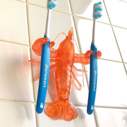 Lobster Holding Brushes: Claws of Cleanliness