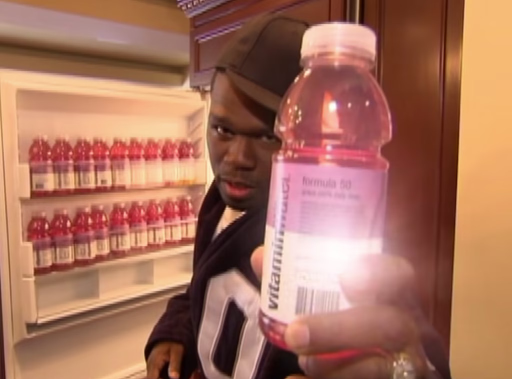 50 Cent’s fridge full of Vitamin Water