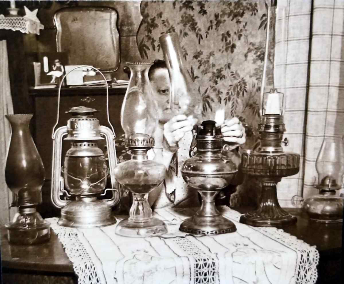 A Lady and Her Lamps