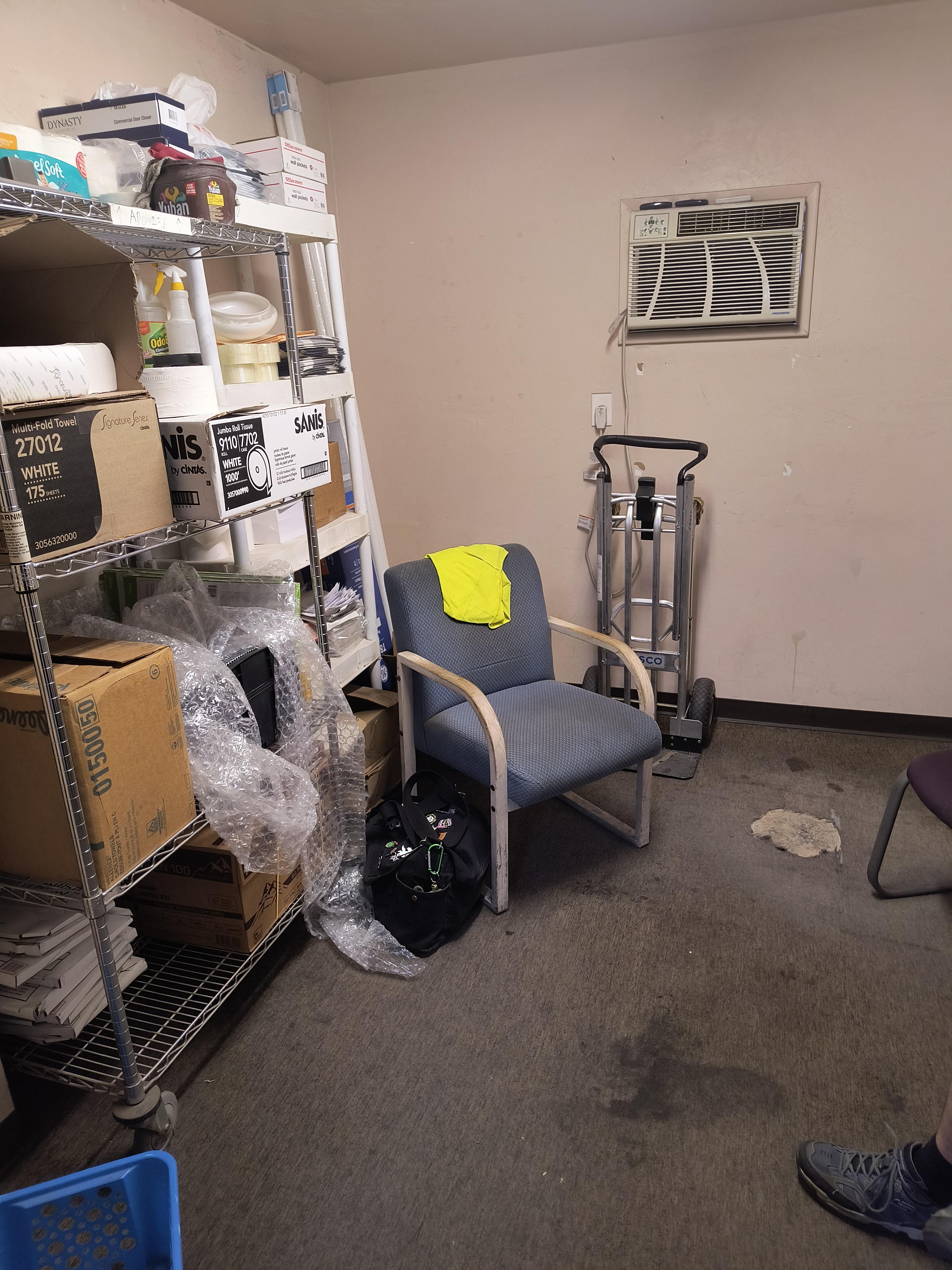 Break room or storage closet?