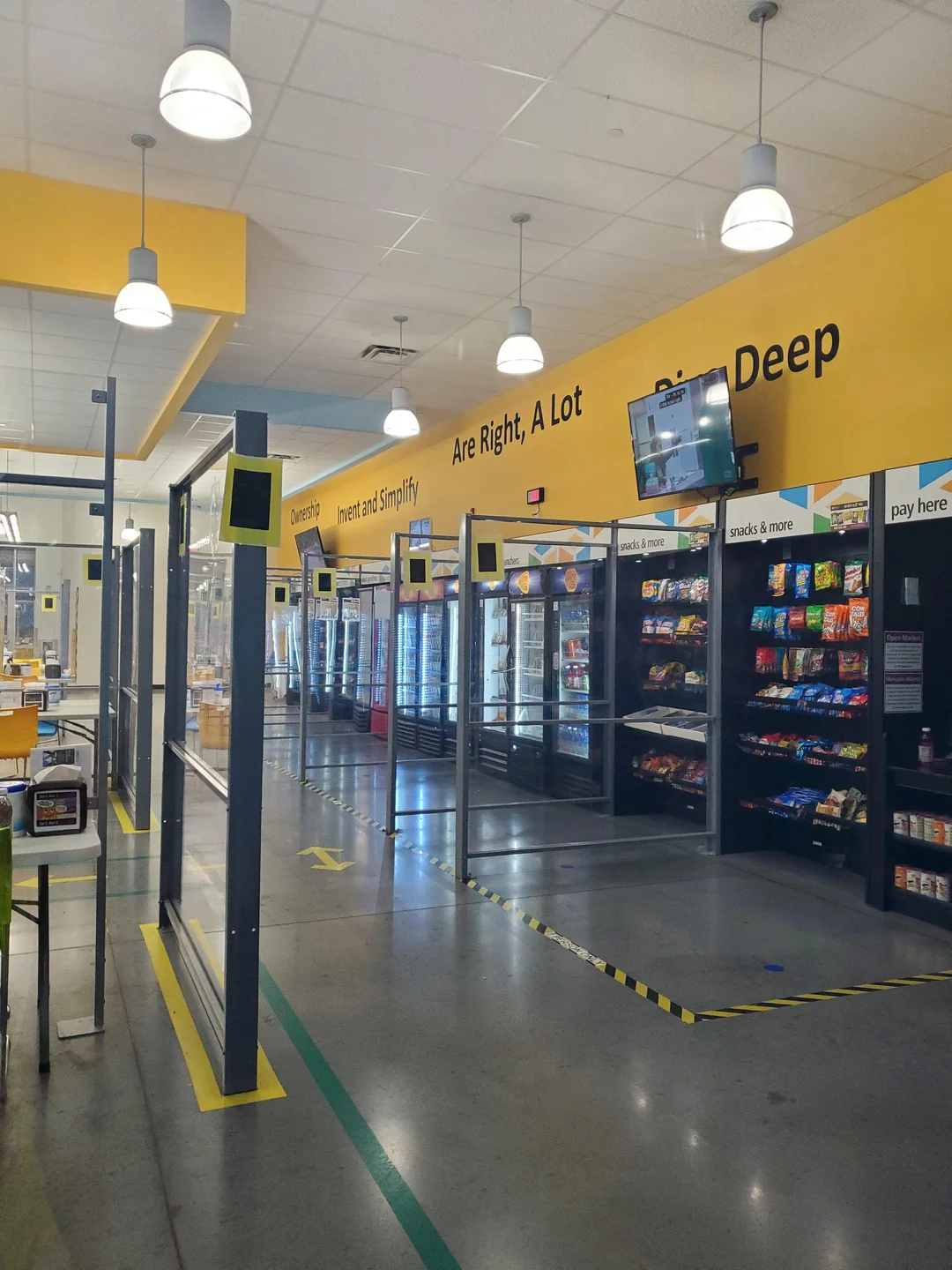 Amazon break room is giving more snack prison.