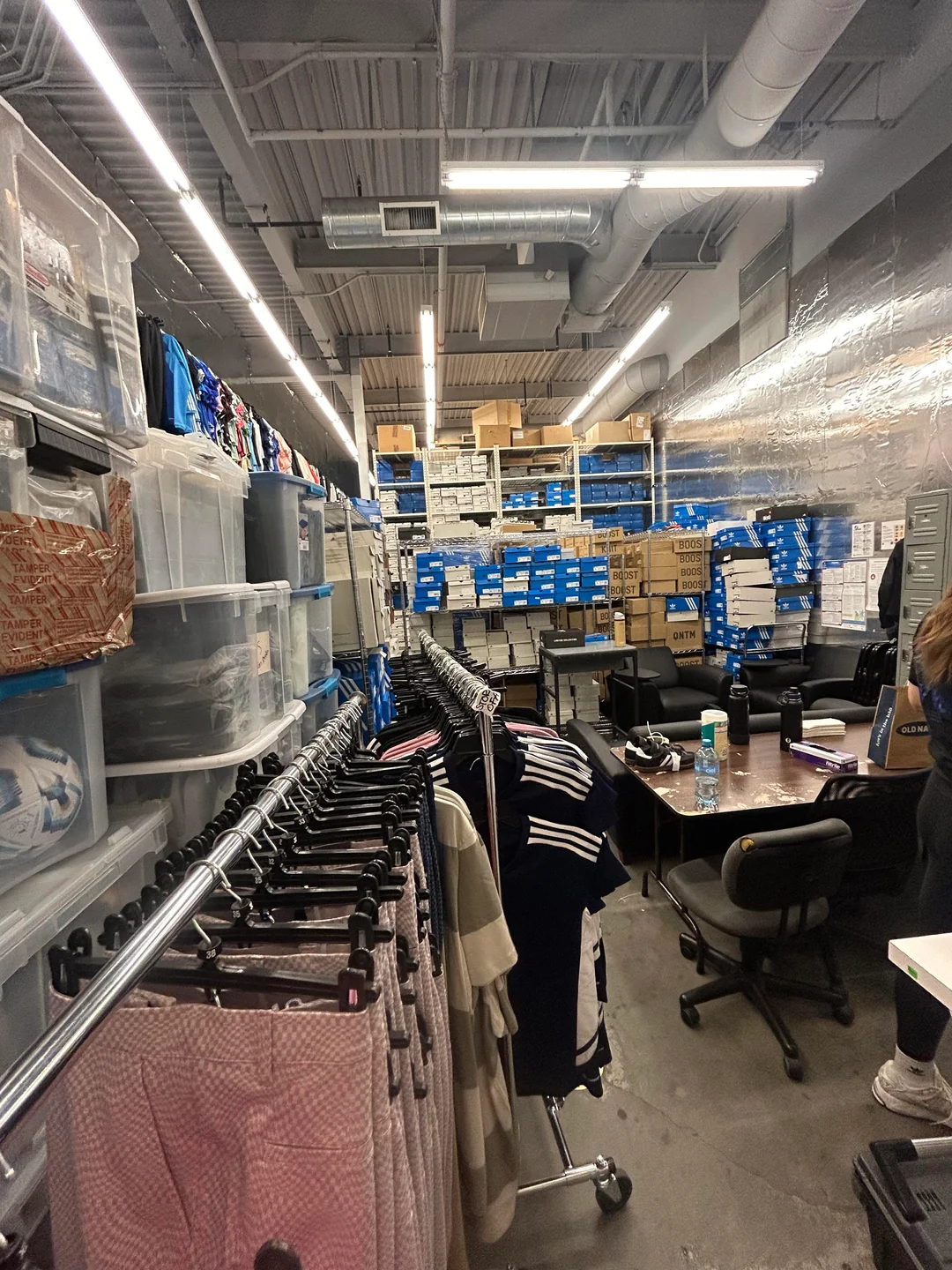 Take a break to unwind among a thousand pair of shoes.