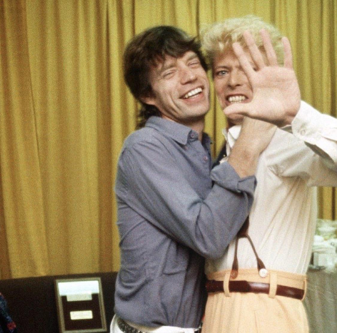 Mick Jagger and David Bowie were together