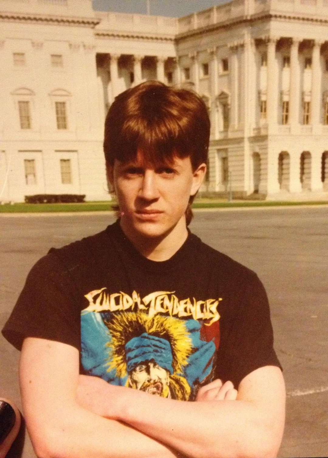 Business in the front, party in the shirt.