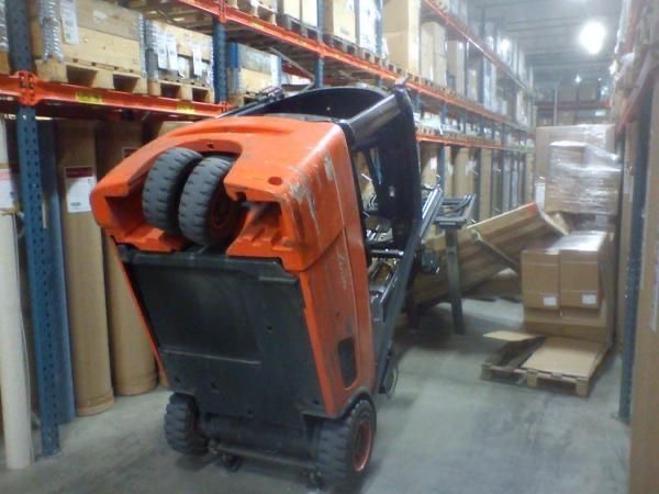 Drove the forklift straight into unemployment.