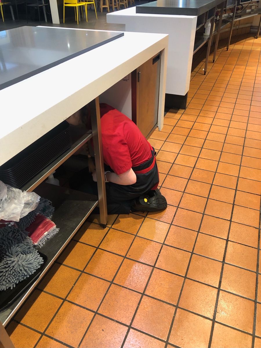 Fast food hide-and-seek: First shift edition.
