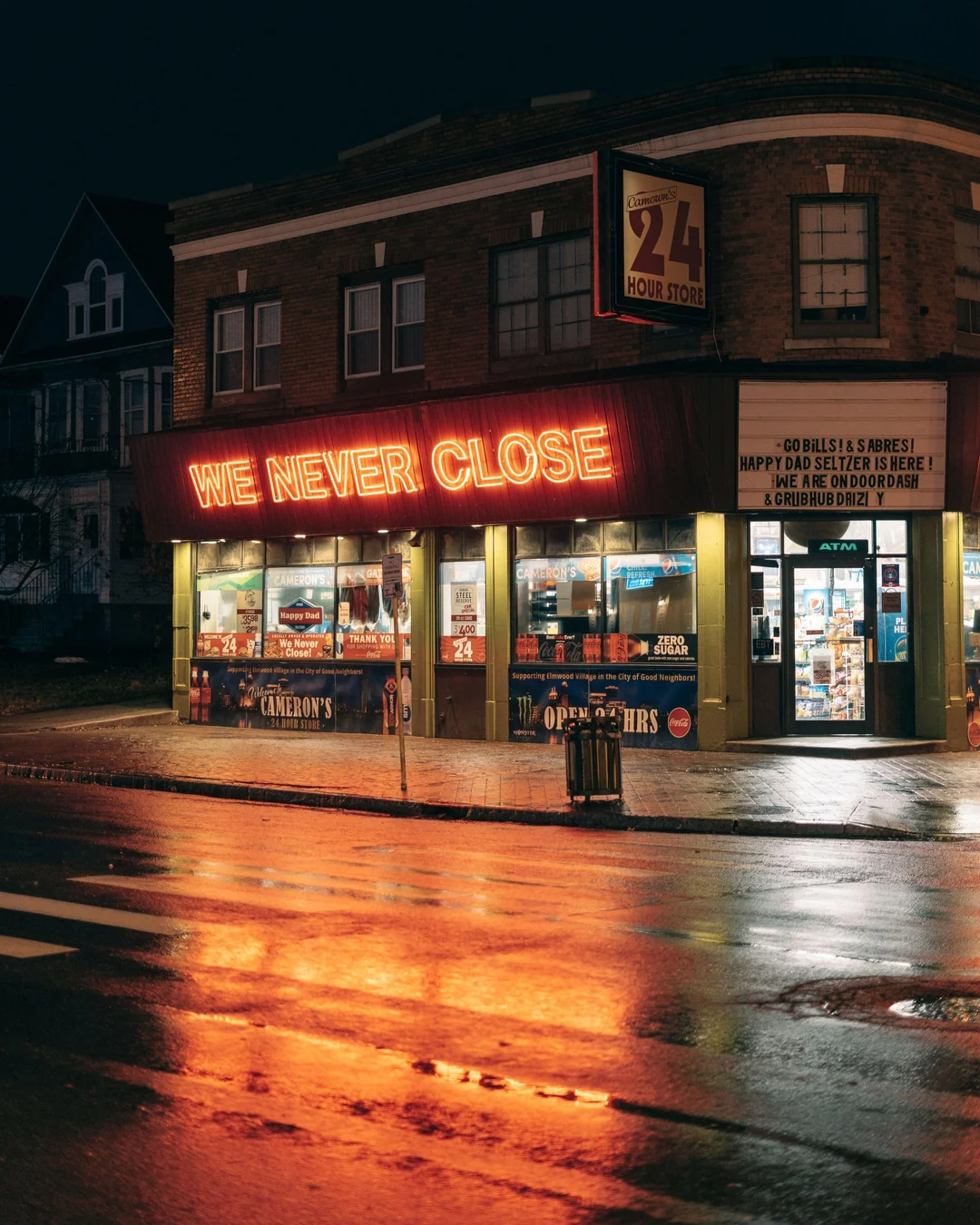 A 24-hour beacon for the night wanderers.