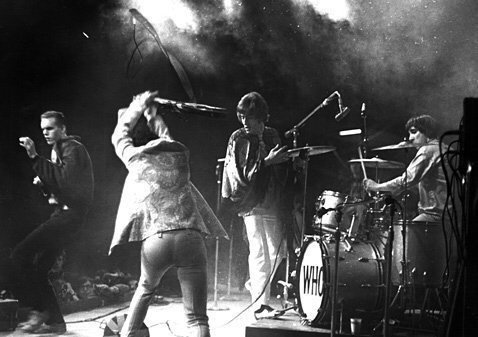 The Who smashing instruments