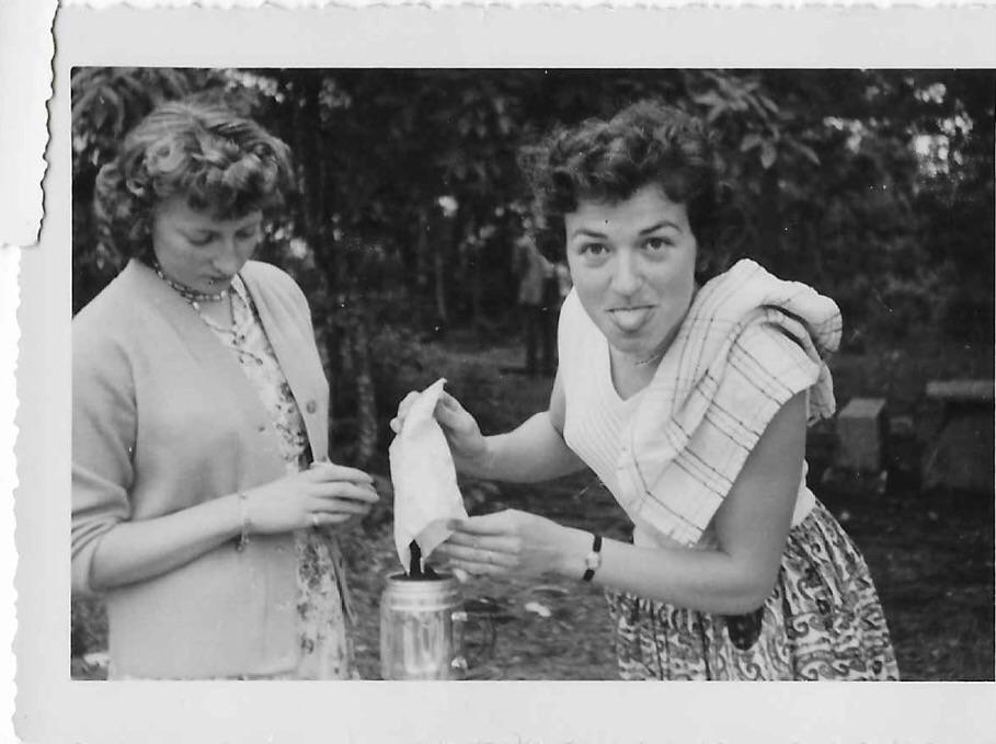 Caught in the act of fun.