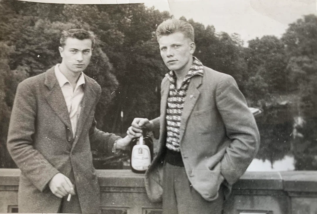 Sharing smokes and secrets.