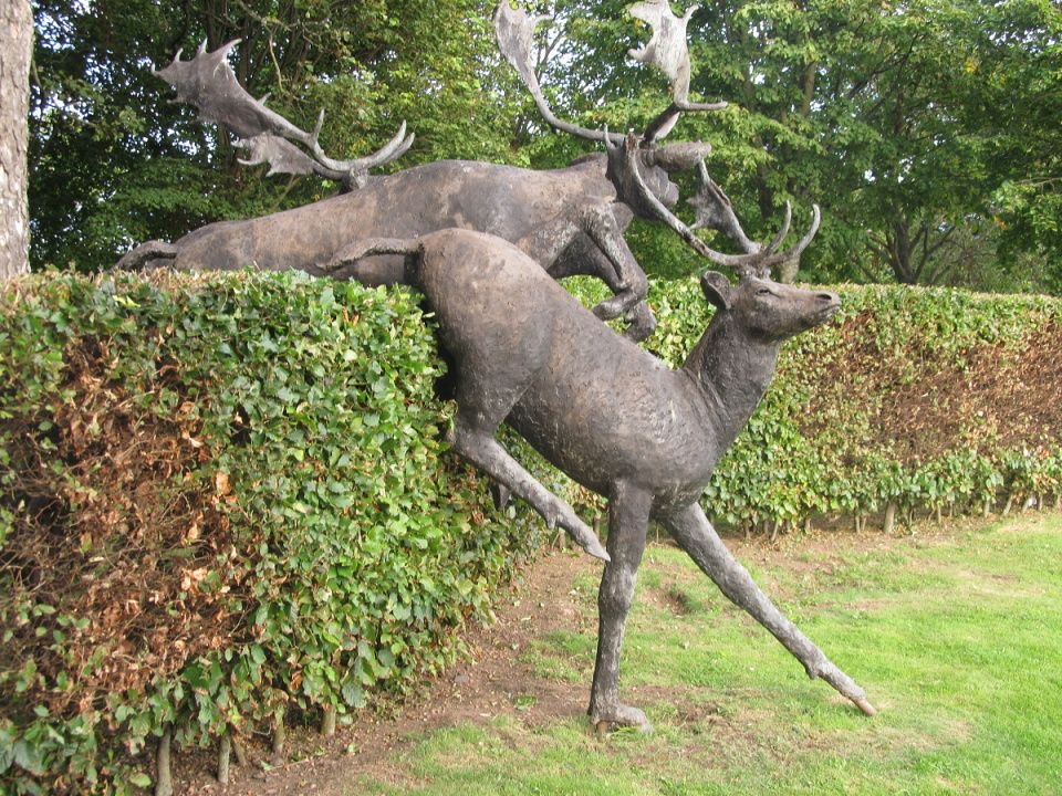Flying Raindeer Over Shrubs, Because Why Not?
