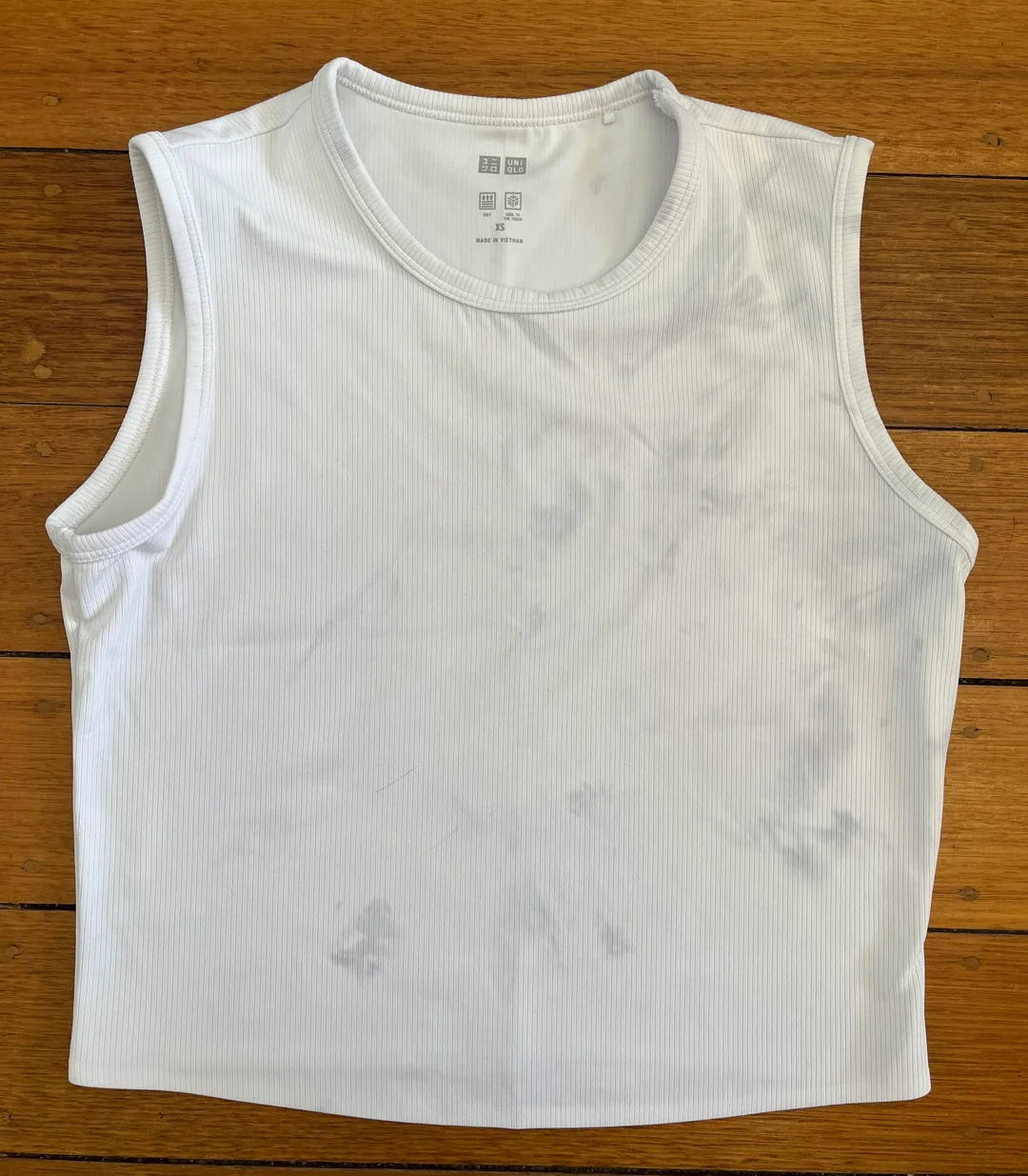 Putting white laundry in with darks.