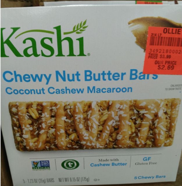 Kashi Chewy Nut Bars: Sticky Calories Ahead