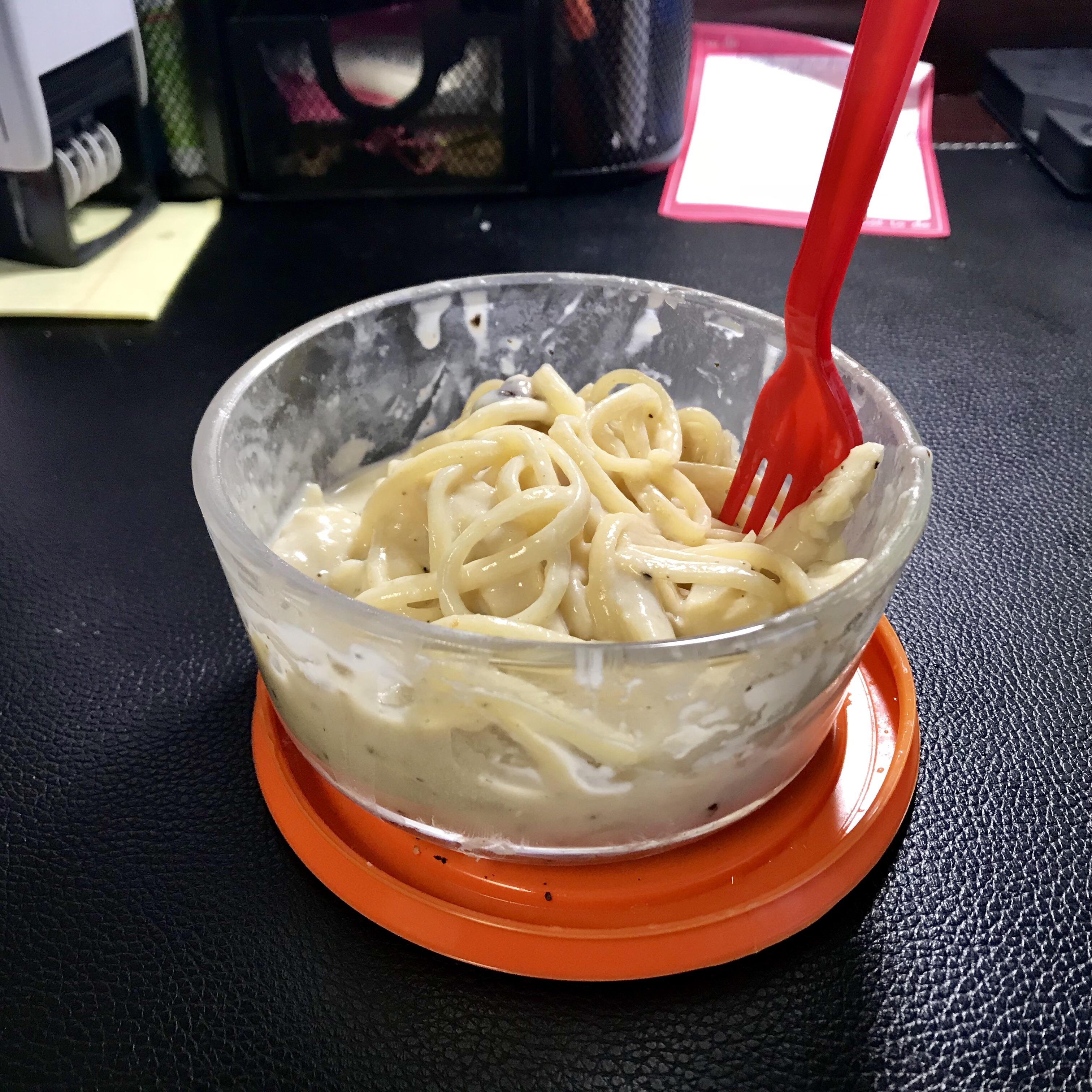 Congealed alfredo