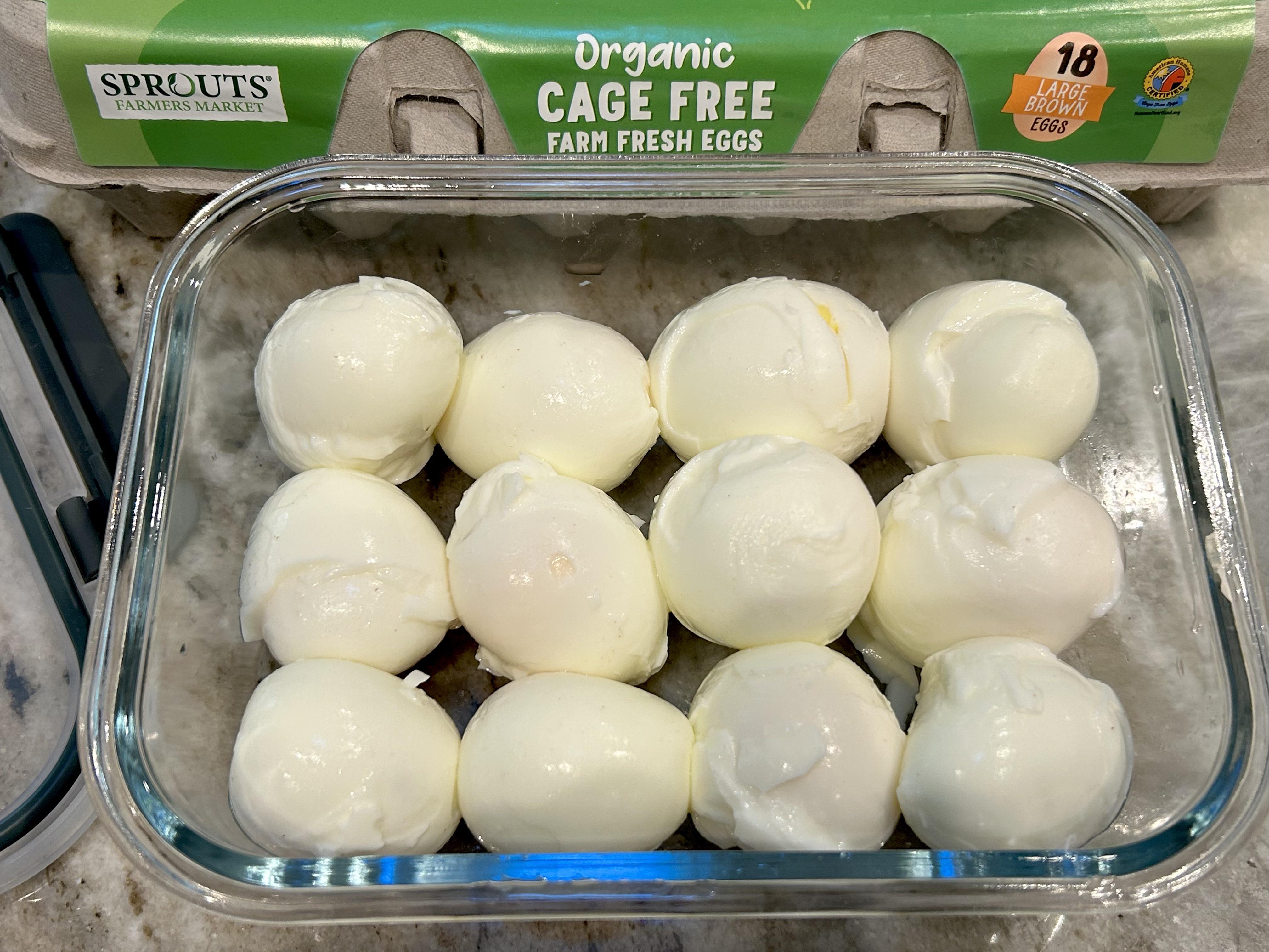 Hard-boiled eggs