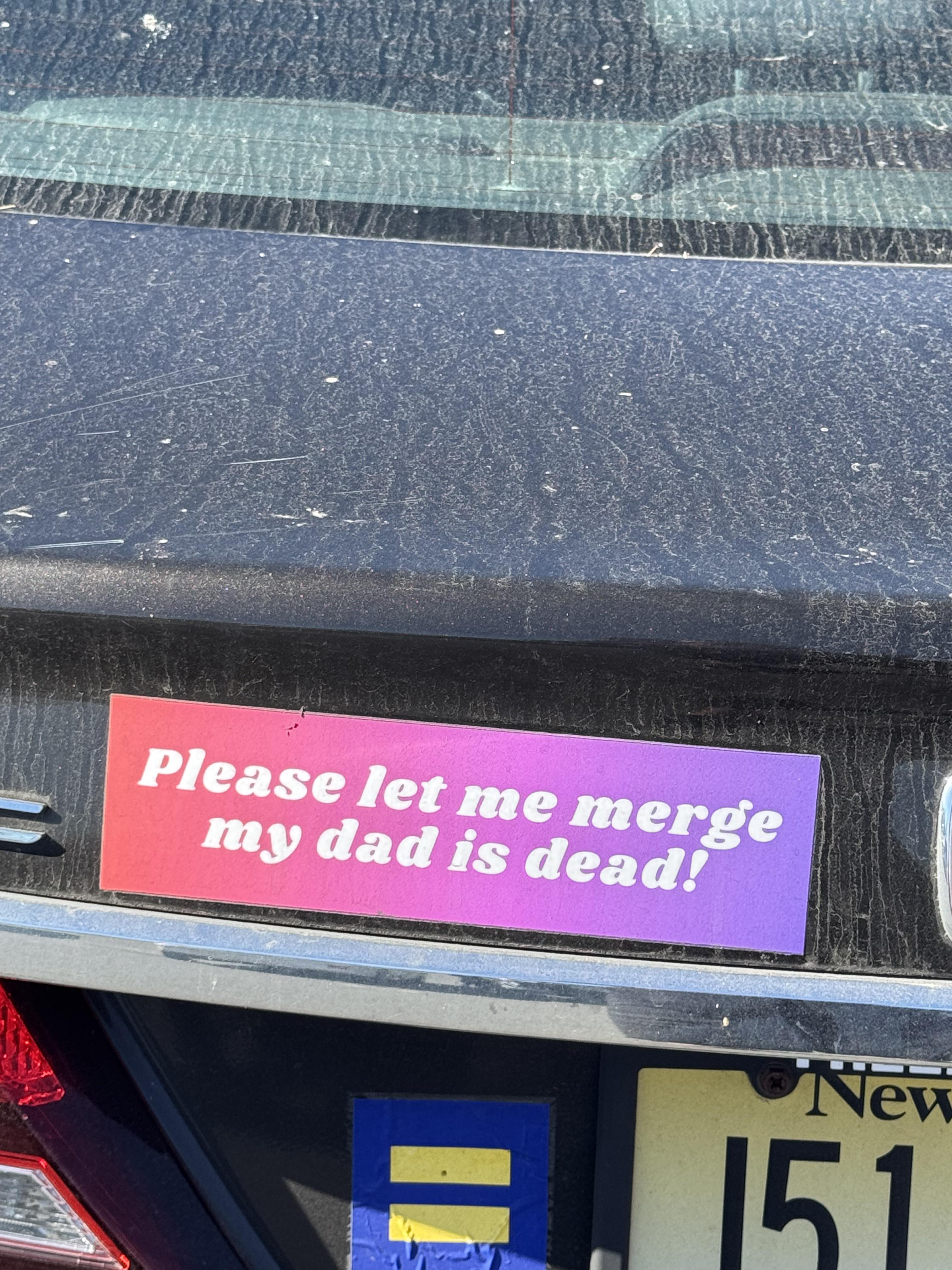 I hope they're driving to therapy.