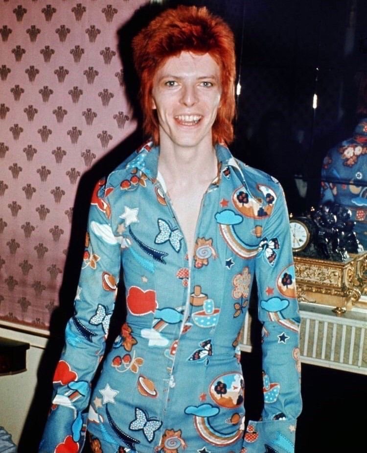 Sky Blue Jumpsuit With Doodles of the Cosmos