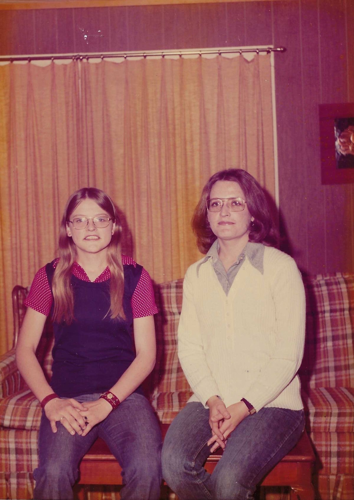 Mom and Daughter? Same Glasses, Same Hair, Same Energy