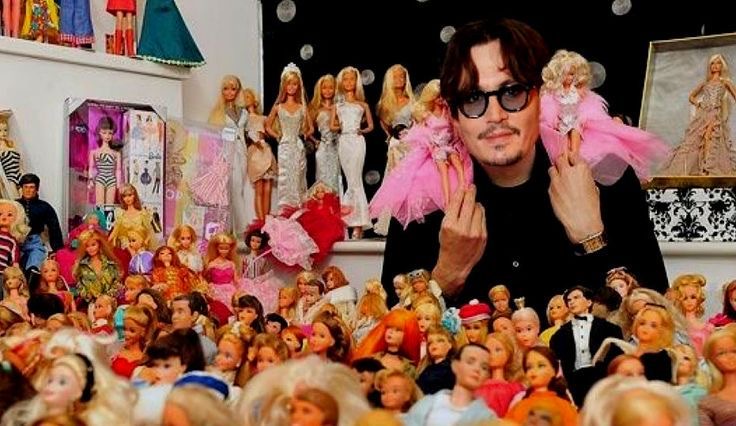 Johnny Depp Collects Barbies and He’s Proud of It