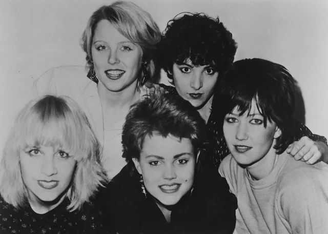 By 1979, the classic lineup was coming together with Belinda, Jane, Charlotte, Gina, and Kathy.