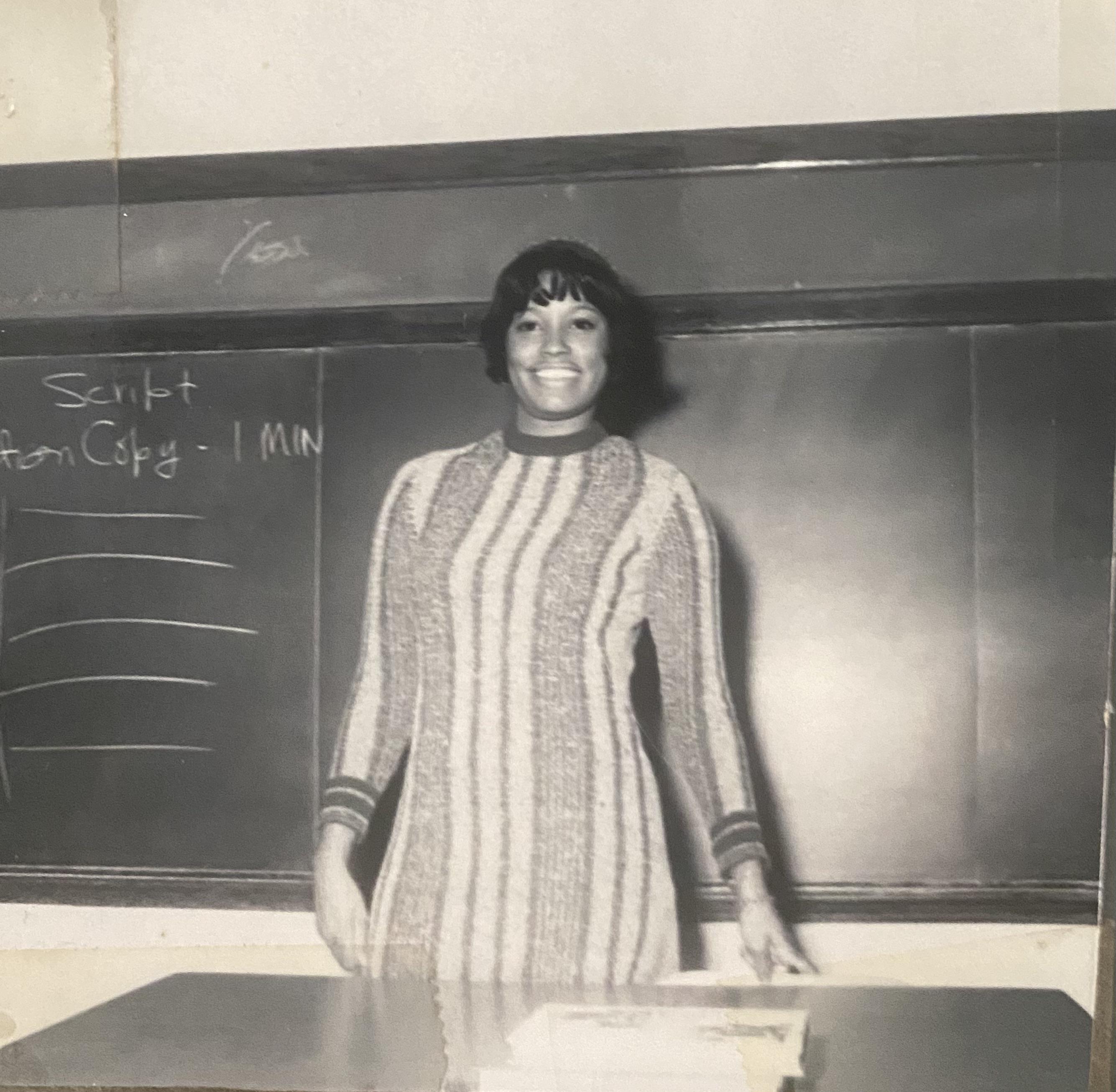 Teacher bringing the style too.