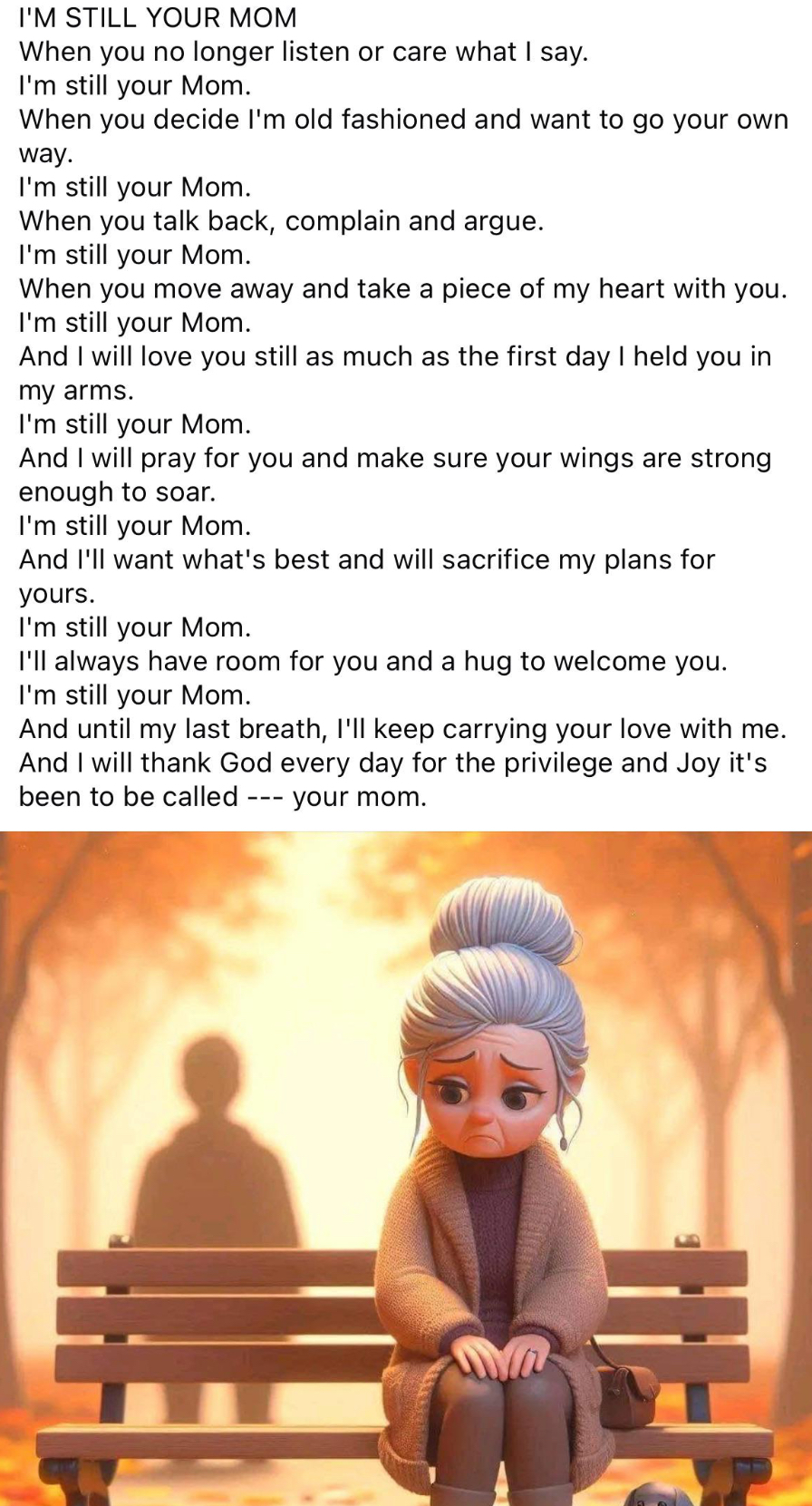 I'm Still Your Mom (Even in AI)