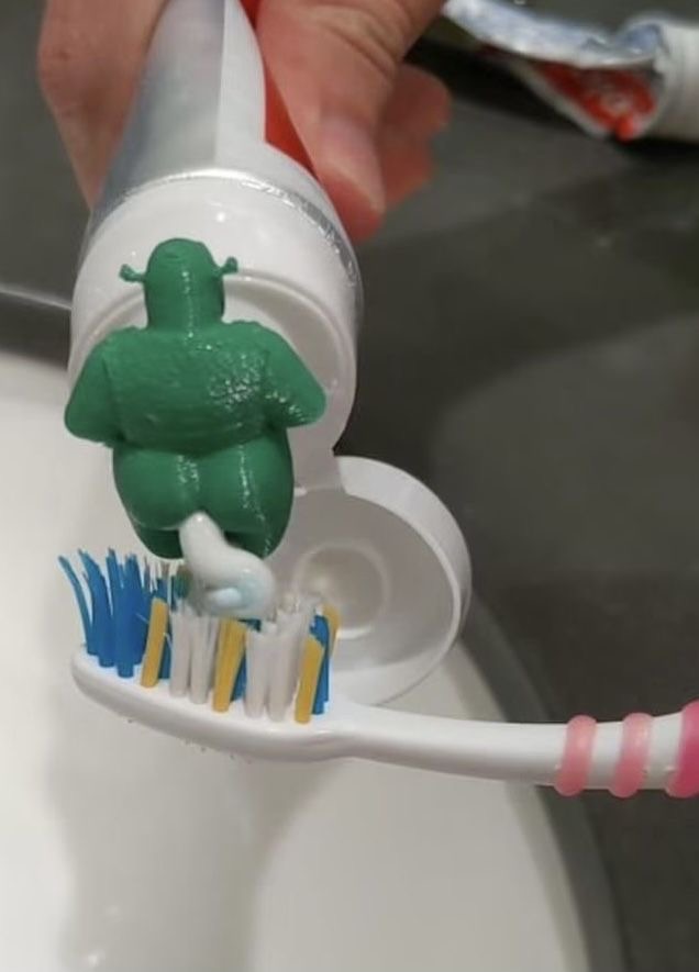 Shrek’s… Toothpaste Dispenser?