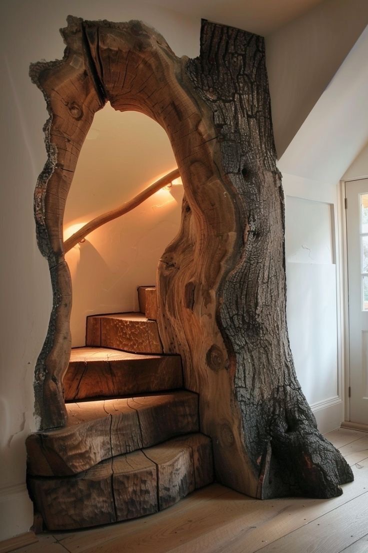Tree Trunk Stairway