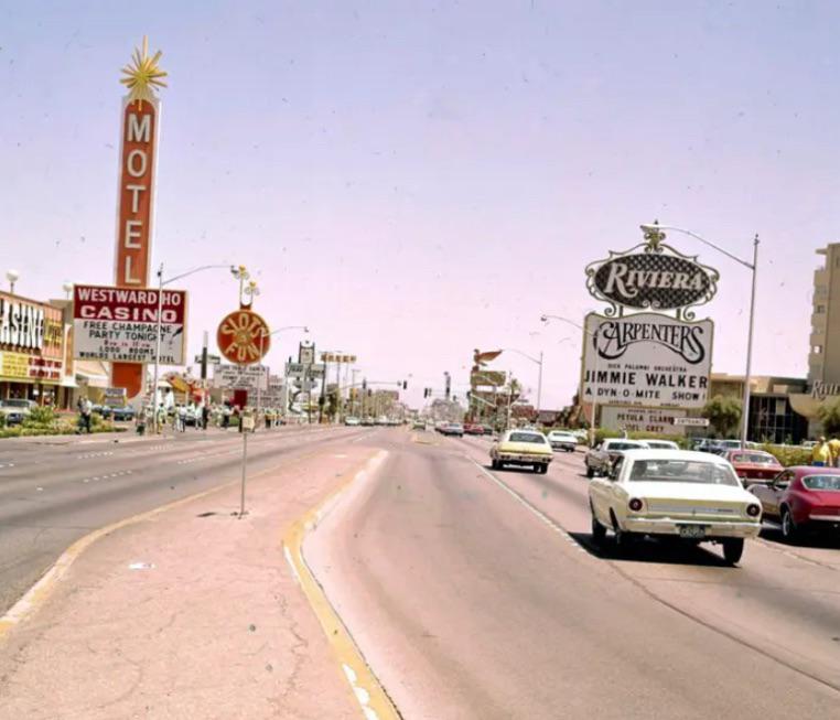 Cruising down the Strip in the ’70s meant neon, shows and traffic.