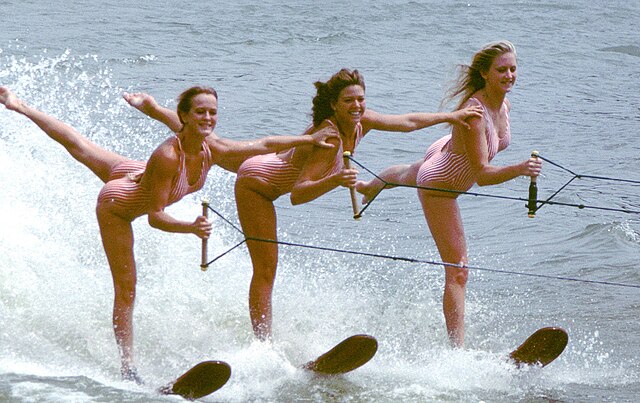 Ballet class was full, so they tried the water.