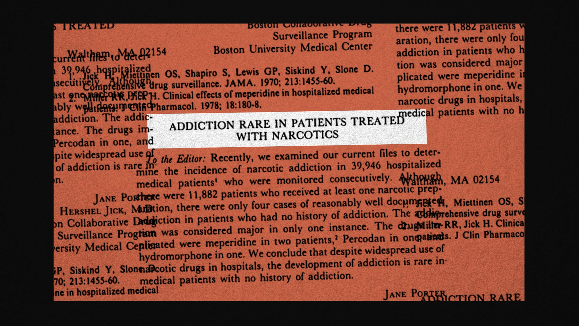 The letter in The New England Journal of Medicine