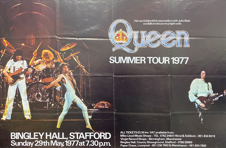 Queen, Bingley Hall in 1977