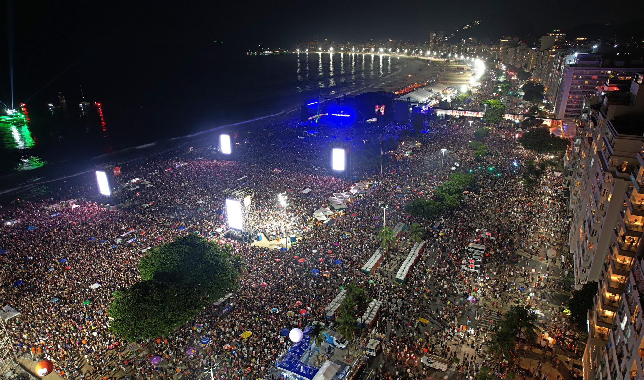 Madonna, Copacabana Beach, Rio de Janeiro in 1990