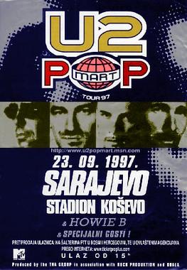 U2, Sarajevo in 1997