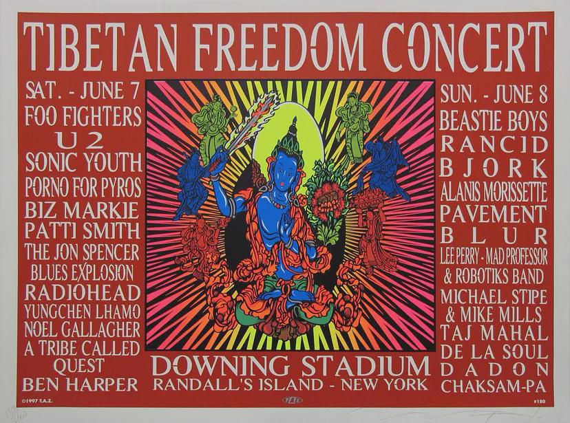 Tibetan Freedom Concert, Golden Gate Park, San Francisco in 1996