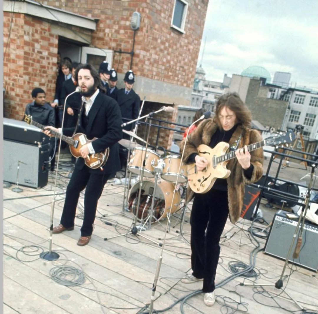 The Beatles, rooftop concert, London in 1969