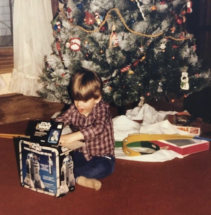 Nothing beats unwrapping R2-D2.