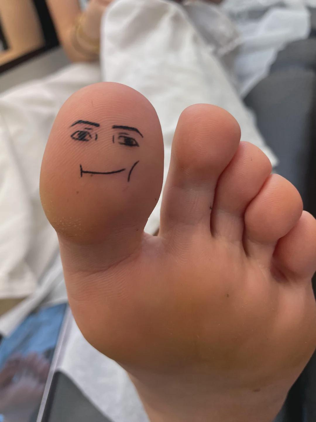 Even the pinky toe has personality.