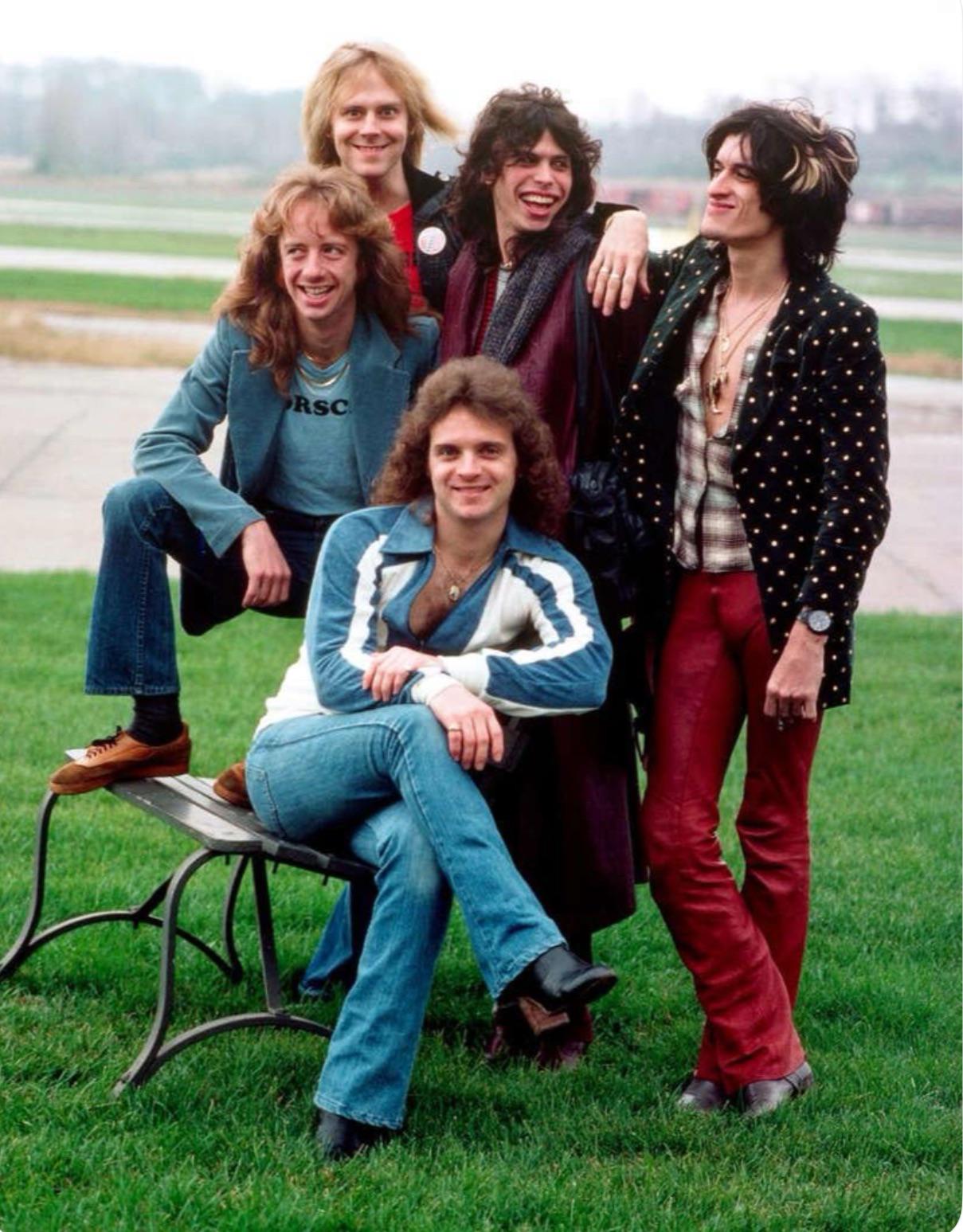 Aerosmith in the 80s and in 2023