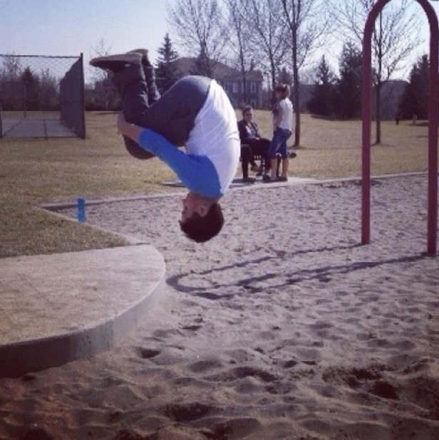 Boy Mid-Flip, Mid-Life Crisis, Mid-Air